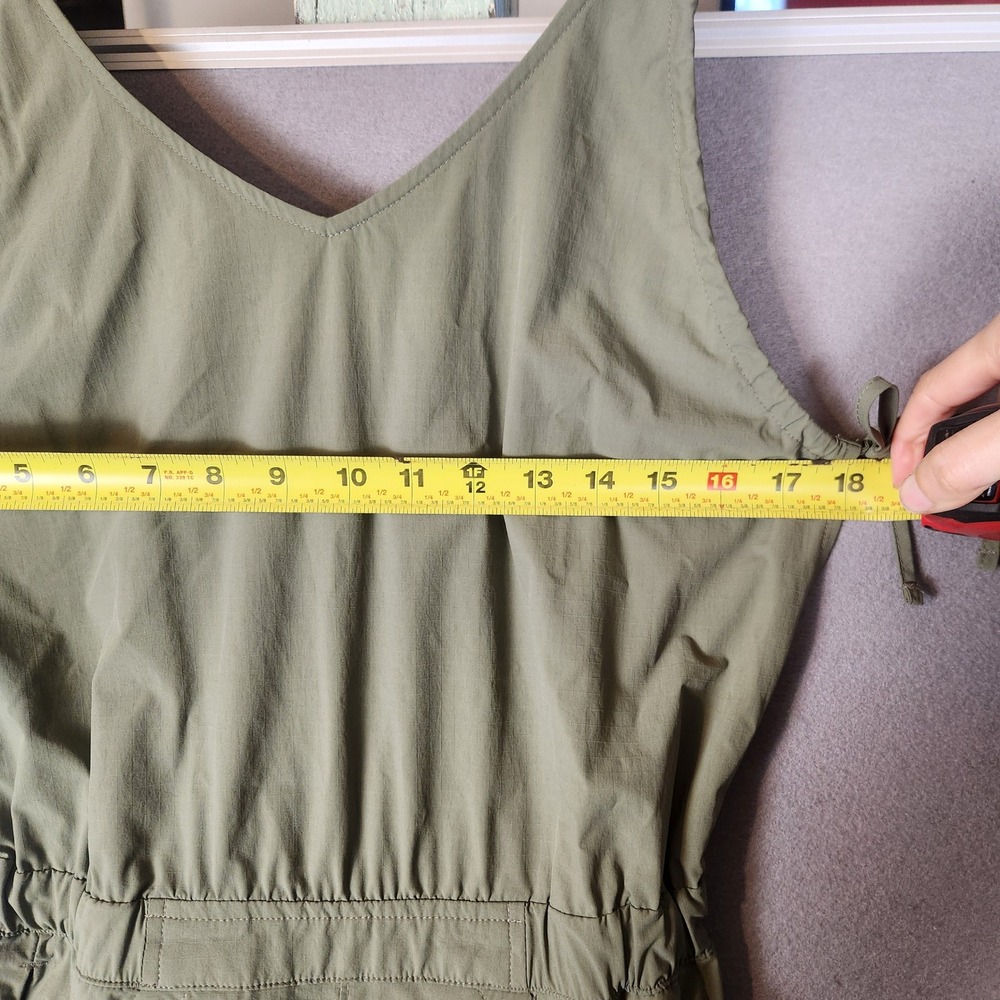 Mountain Hardwear Jumpsuit Women's 2 Sage Green Ripstop Pockets Outdoor Hiking - Picture 6 of 12